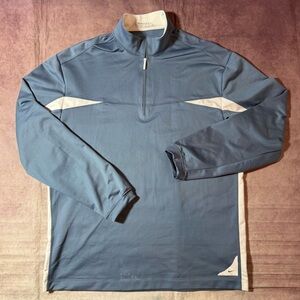 Nike Golf  1/4 Zip Long Sleeve Dri Fit Pullover Men’s Sz Medium Blue Athletic
